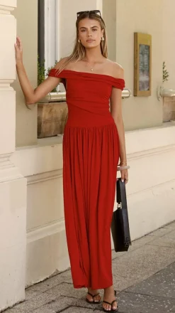 Manalla Maxi Dress - Cherry