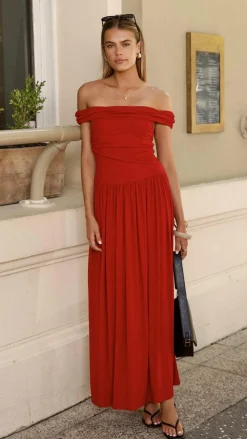 Manalla Maxi Dress - Cherry