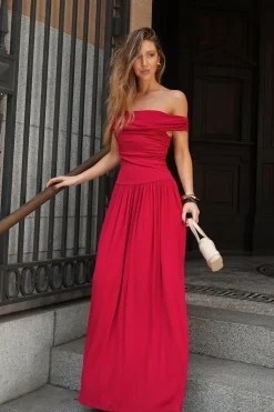 Manalla Maxi Dress - Cherry