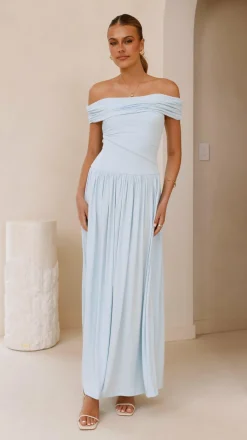 Manalla Maxi Dress - Sky Blue