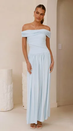 Manalla Maxi Dress - Sky Blue