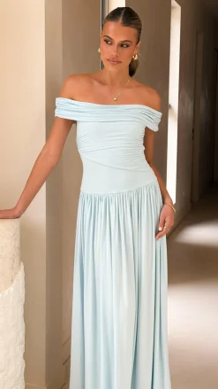 Manalla Maxi Dress - Sky Blue