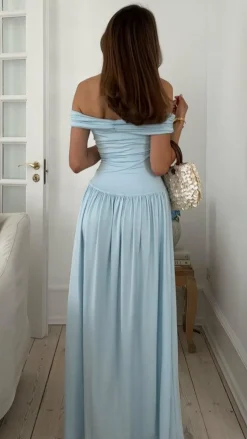 Manalla Maxi Dress - Sky Blue