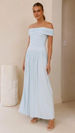 Manalla Maxi Dress - Sky Blue