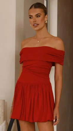 Manalla Mini Dress - Cherry