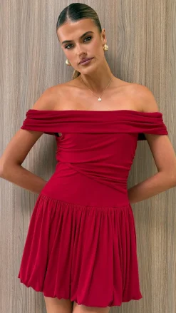 Manalla Mini Dress - Cherry