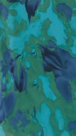 Margo Midi Dress - Blue/Green Floral