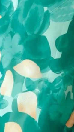 Margo Midi Dress - Green Print