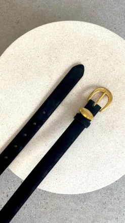 Maya Leather Belt - Black