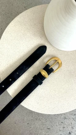 Maya Leather Belt - Black