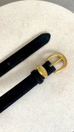 Maya Leather Belt - Black