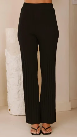 Megan Knit Pants - Black