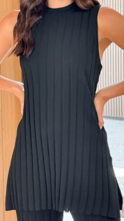 Megan Knit Pants - Black