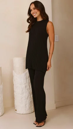 Megan Knit Top - Black