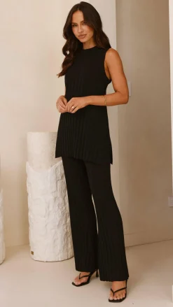 Megan Knit Top - Black