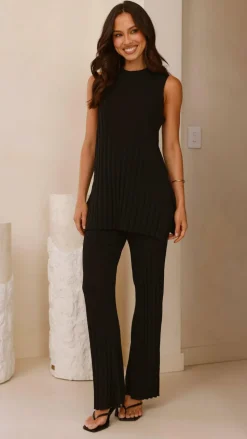 Megan Knit Top - Black