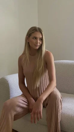 Megan Knit Top - Camel