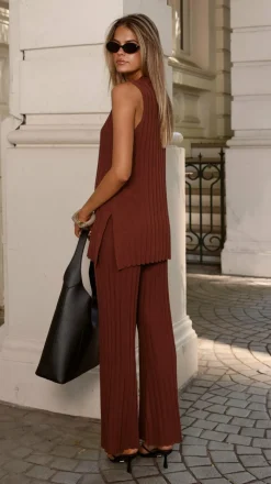 Megan Knit Top - Chocolate