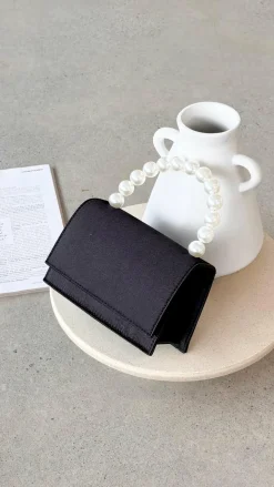 Melanie Top Handle Bag - Black