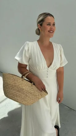 Melea Midi Dress - White