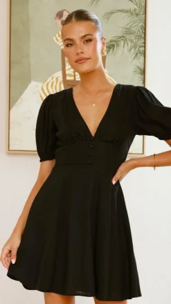 Melea Mini Dress - Black