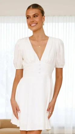 Melea Mini Dress - White