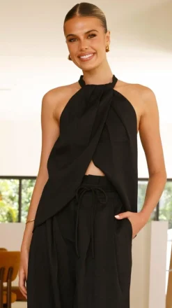 Melinda Halter Top - Black