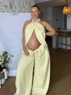 Melinda Halter Top - Soft Yellow