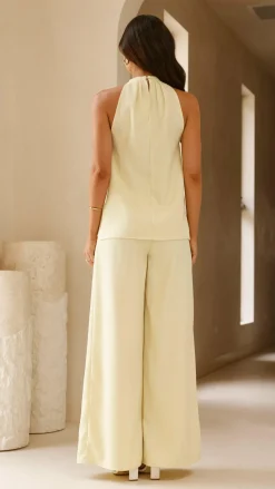 Melinda Halter Top - Soft Yellow