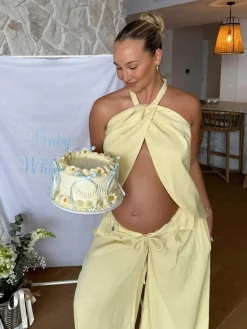 Melinda Halter Top - Soft Yellow