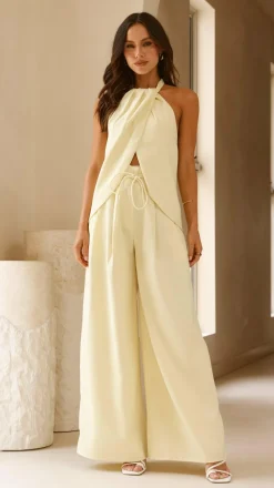 Melinda Halter Top - Soft Yellow