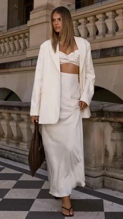 Mila Maxi Skirt - Ivory