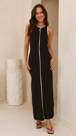 Milli Maxi Dress - Black/White