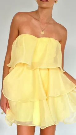 Monet Mini Dress - Yellow