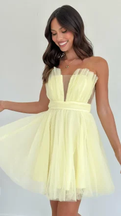 Mylee Mini Dress - Yellow