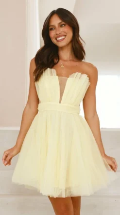Mylee Mini Dress - Yellow
