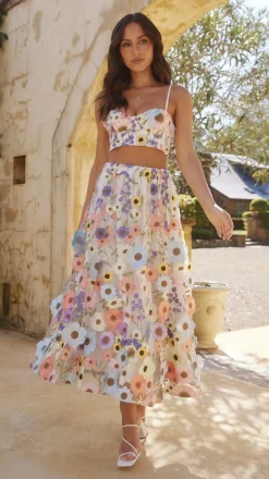 Naja Maxi Skirt - Multi Floral