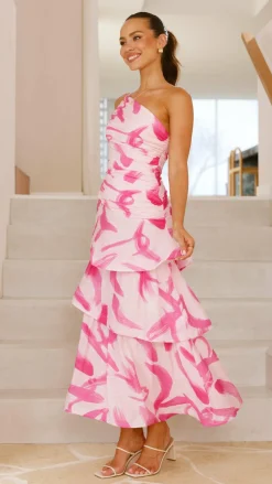Nalani Maxi Dress - Pink Print