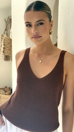 Neelia Top - Chocolate