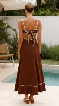 Nereda Maxi Dress - Chocolate