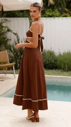 Nereda Maxi Dress - Chocolate