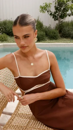 Nereda Maxi Dress - Chocolate