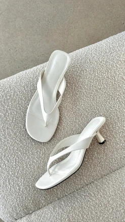 Niesha Heel - White Shine