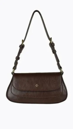 Nikki Shoulder Bag - Choc Crinkle