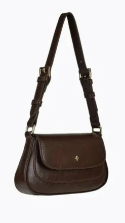 Nikki Shoulder Bag - Choc Crinkle