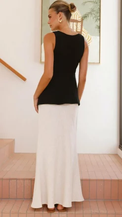 Nila Maxi Skirt - Oat