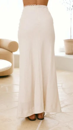Nila Maxi Skirt - Oat