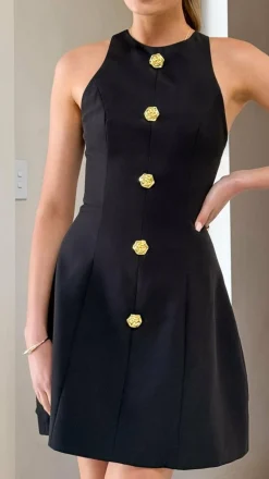 Nila Mini Dress - Black