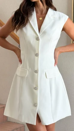 Noa Mini Dress - White