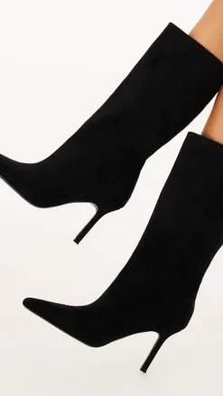 Nour Boots - Black Suede